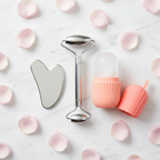 Gua Sha & Face Roller Sculpting Set