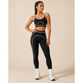 Women'S High-Waisted Athletic Yoga Pants Set - Fitness Outfits, Modern Sportswear, Butt-Lifting Tight-Fitting Gym Training, Outdoor Tennis Clothes