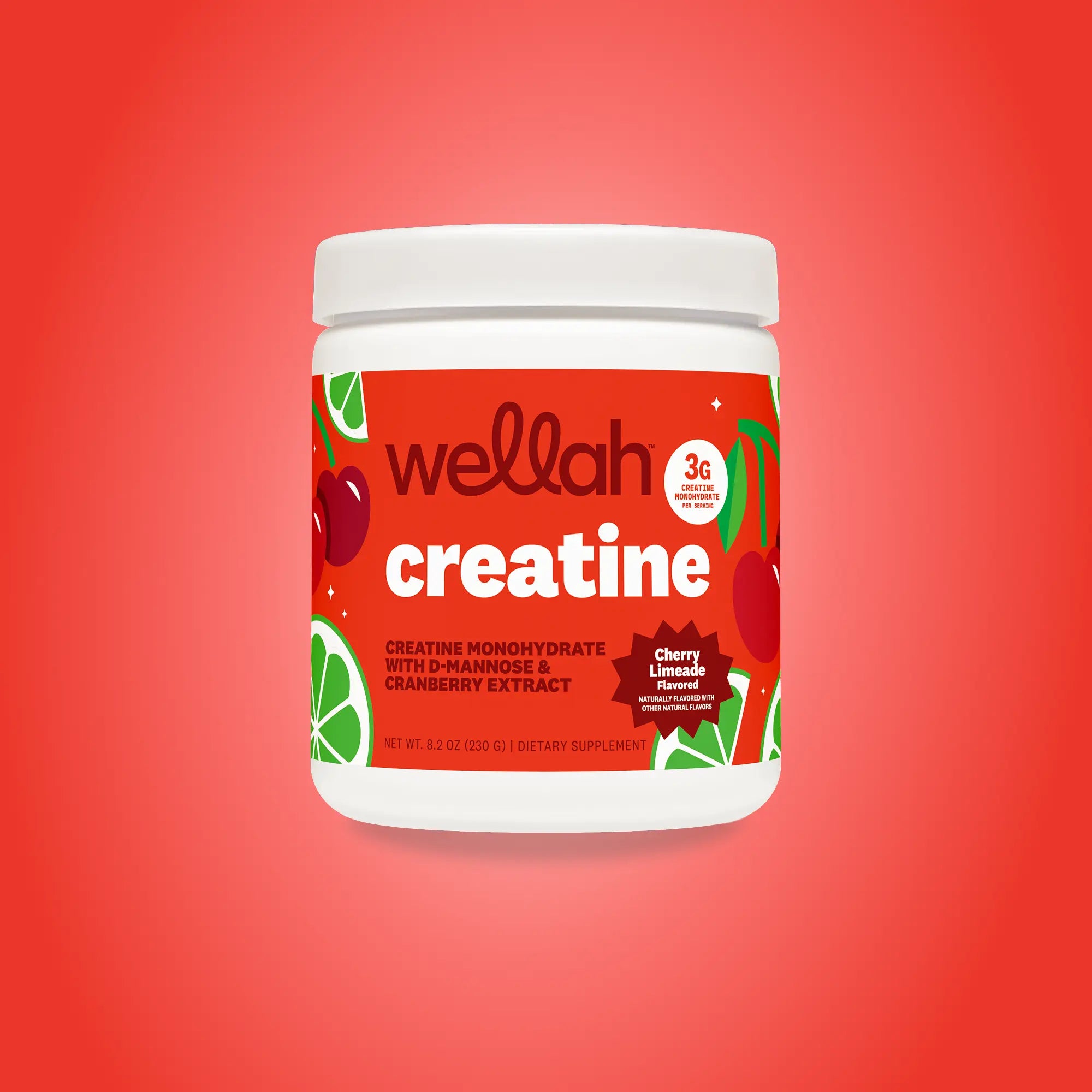 Wellah Nutrition Creatine Monohydrate - 50 Servings, 3G Creatine, Supports Energy, Muscle Recovery & Strength, Cognitive Health Dietary Supplement Powder Fitness