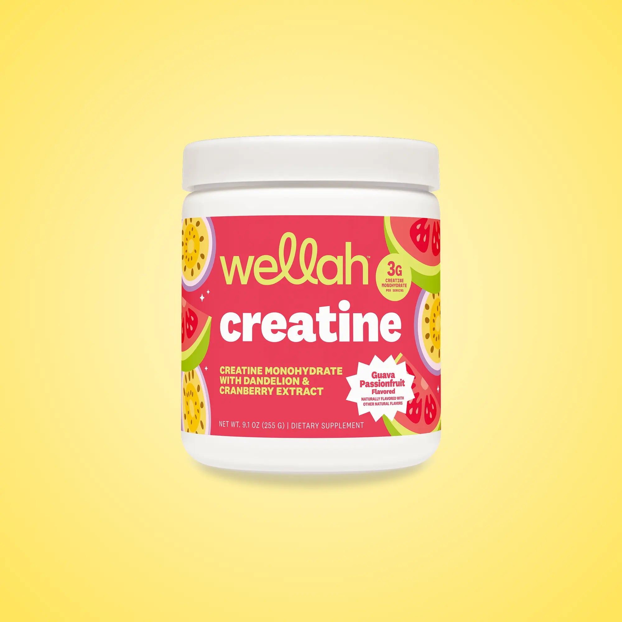 Wellah Nutrition Creatine Monohydrate - 50 Servings, 3G Creatine, Supports Energy, Muscle Recovery & Strength, Cognitive Health Dietary Supplement Powder Fitness