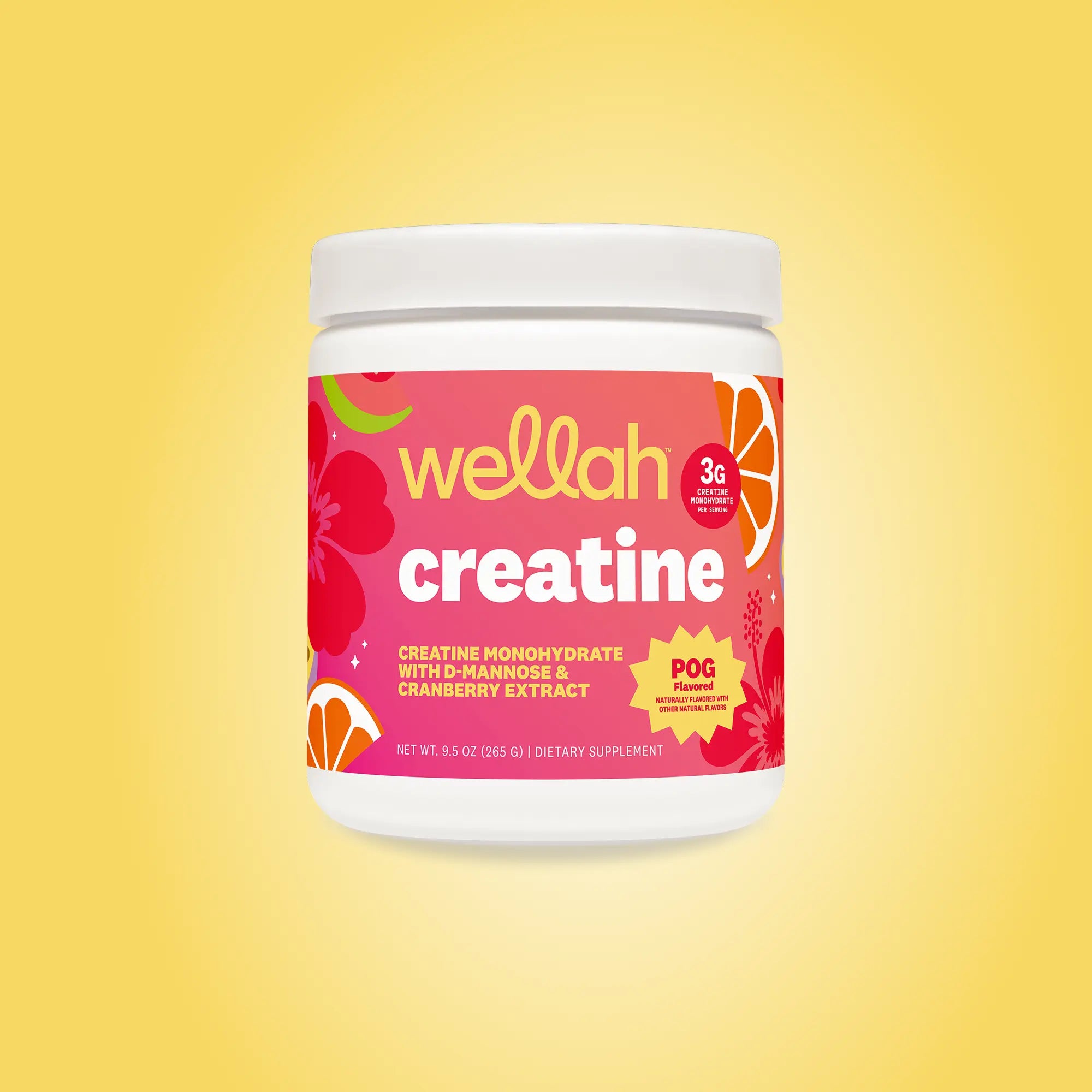 Wellah Nutrition Creatine Monohydrate - 50 Servings, 3G Creatine, Supports Energy, Muscle Recovery & Strength, Cognitive Health Dietary Supplement Powder Fitness