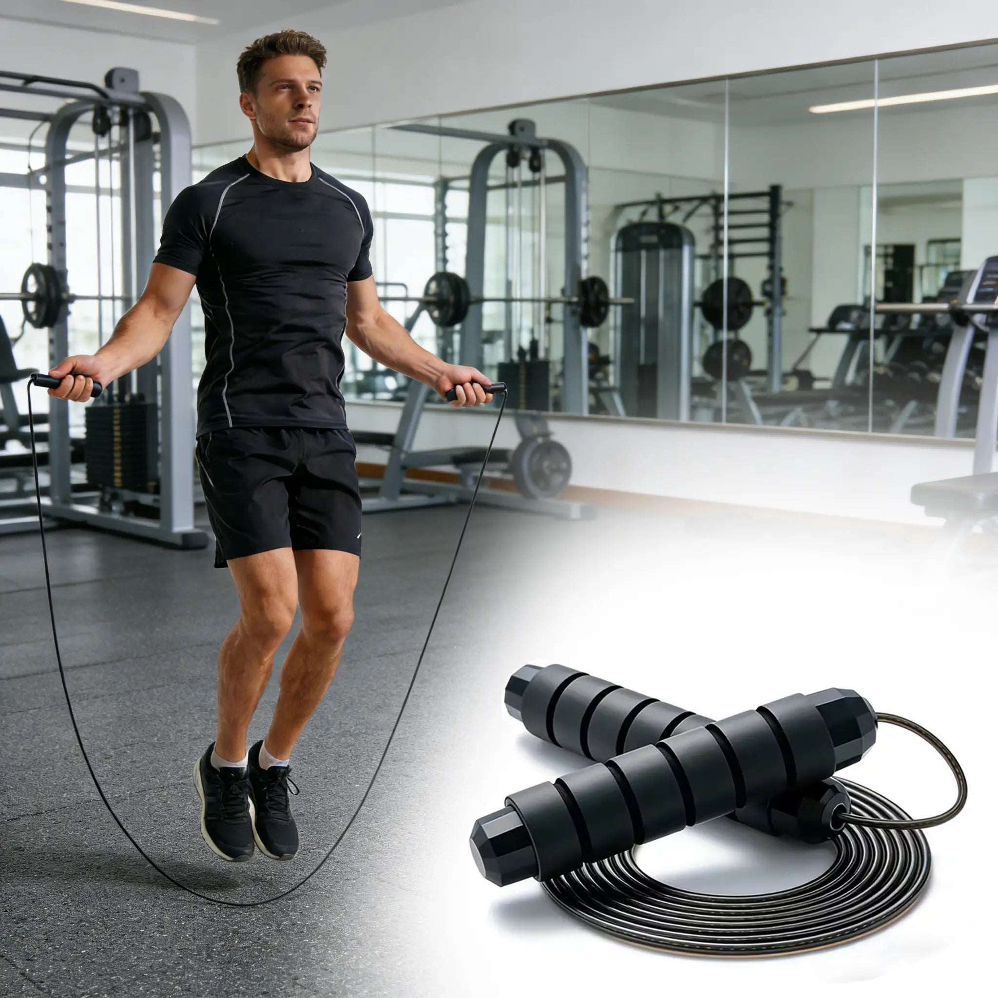 Adjustable-Pro Speed Jump Rope, Tangle-Free Skipping Rope with Ball Bearing Swivel & Ergonomic Handles for Women, Men & Kids, Home, School & Gym Workouts #Summervibes