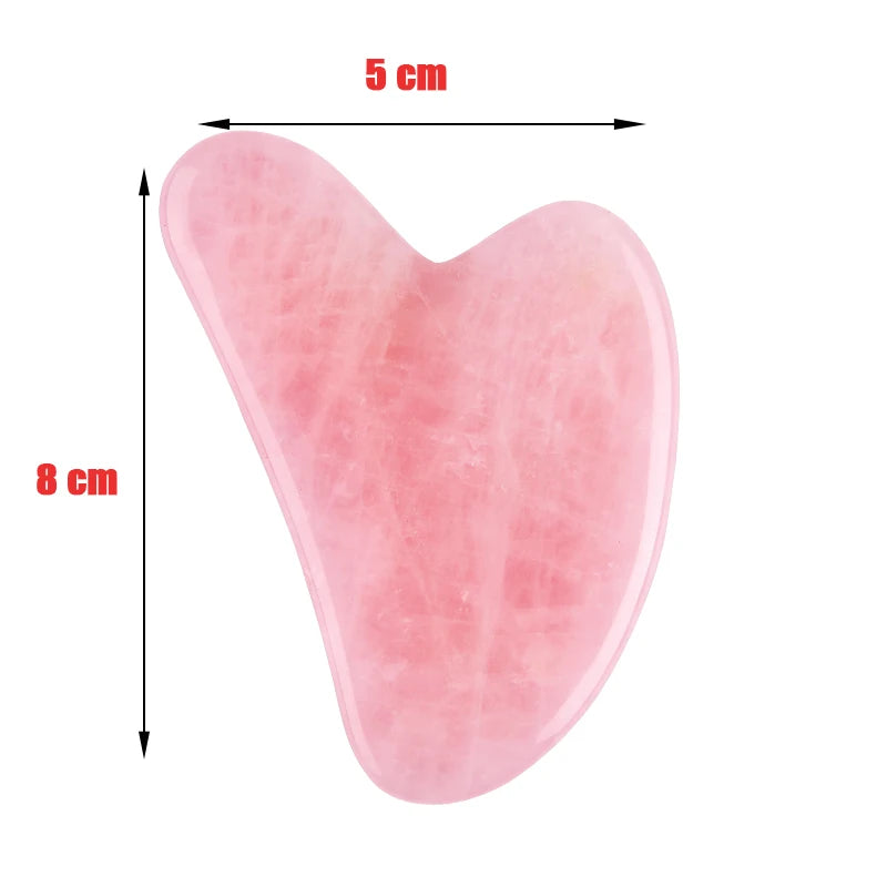 Rose Quartz Gua Sha Facial Massager