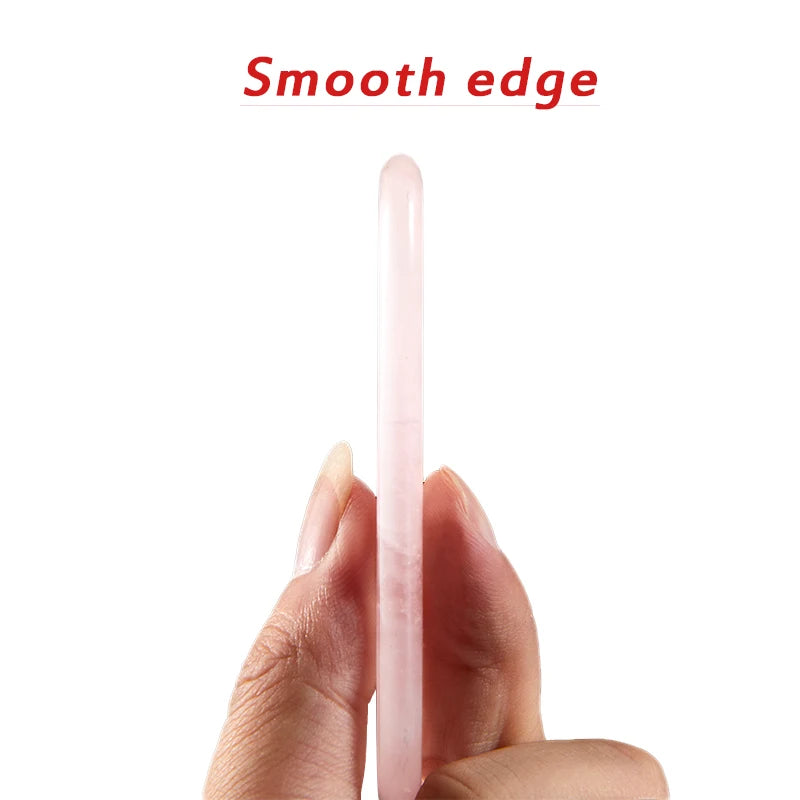 Rose Quartz Gua Sha Facial Massager