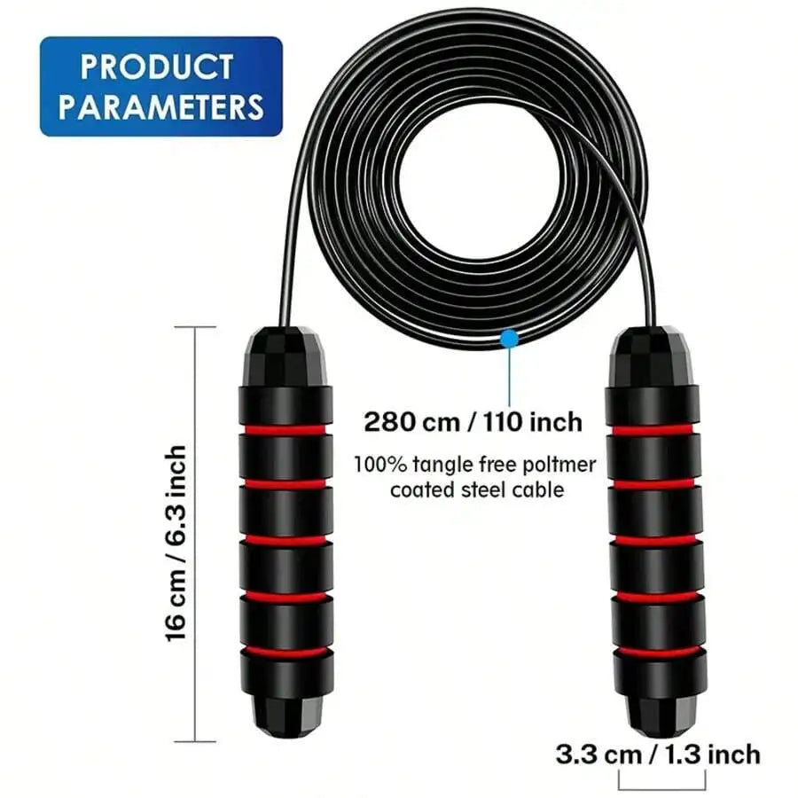 Steel Wire Jump Rope — Tangle-Free