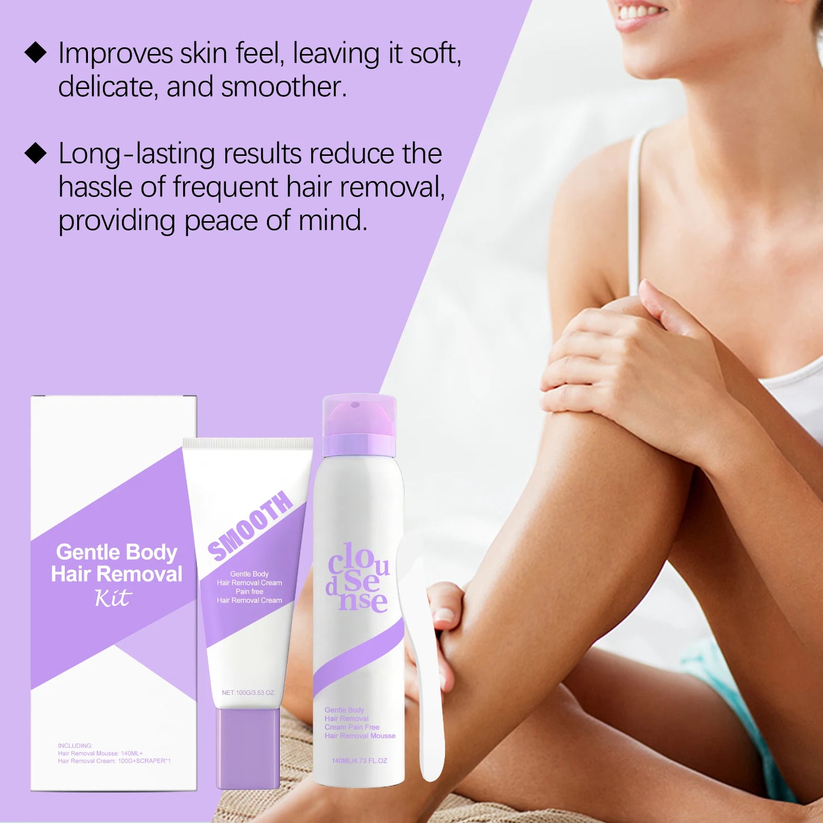Gentle Hair Removal Set — Smooth & Moisturized Skin