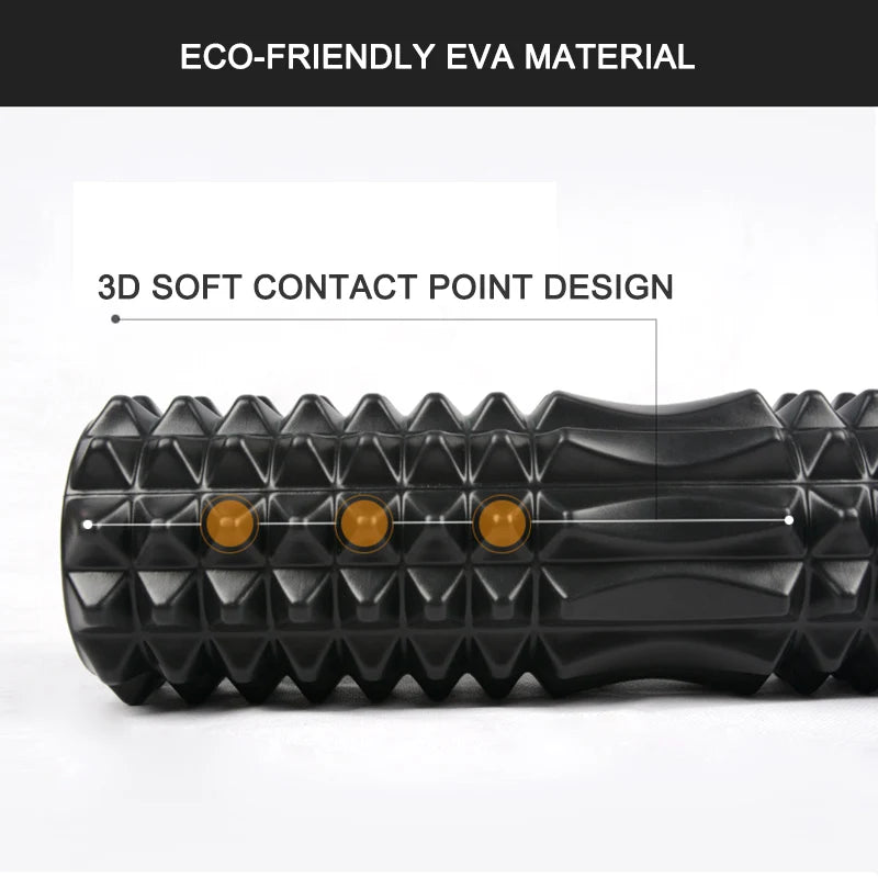 Crescent Foam Yoga Roller — 45cm