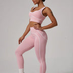 Women's Seamless Yoga Set — Sports Bra & High Waist Leggings