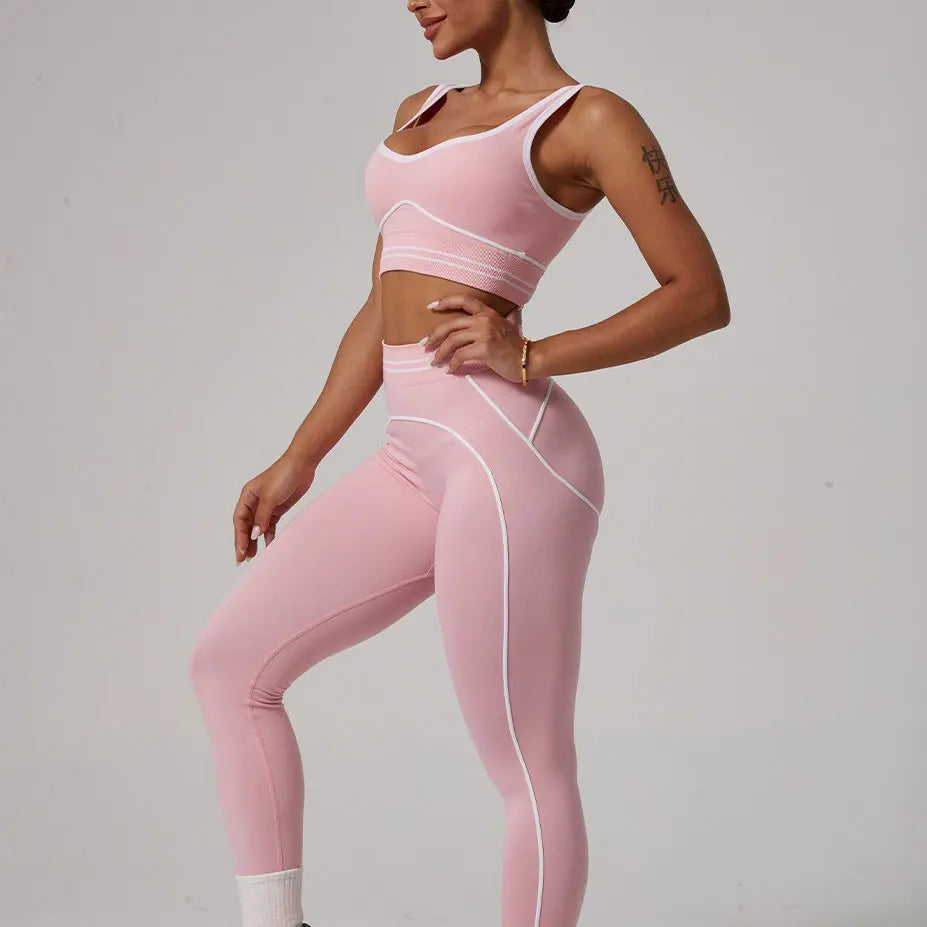 Women's Seamless Yoga Set — Sports Bra & High Waist Leggings