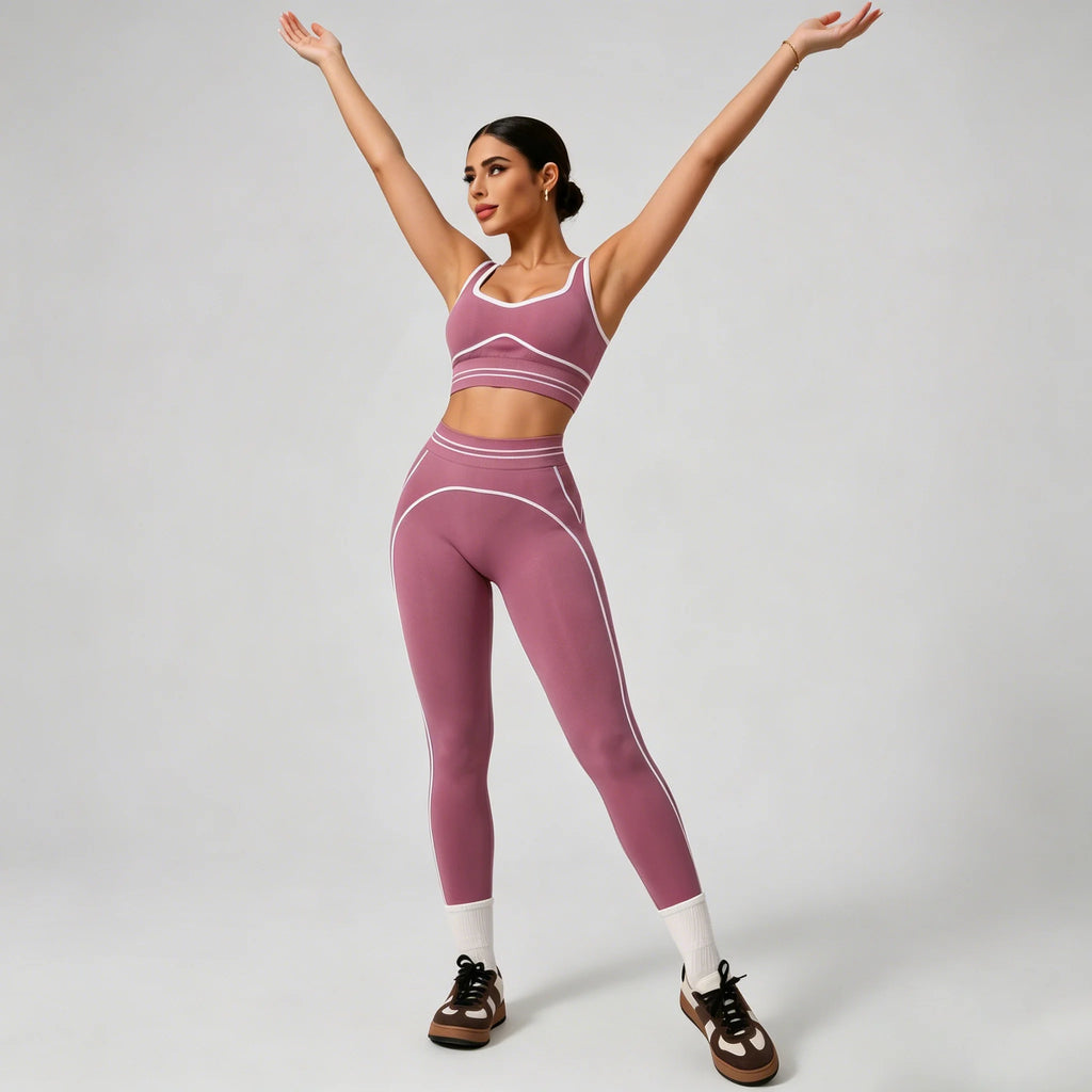 Women's Seamless Yoga Set — Sports Bra & High Waist Leggings