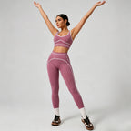 Women's Seamless Yoga Set — Sports Bra & High Waist Leggings