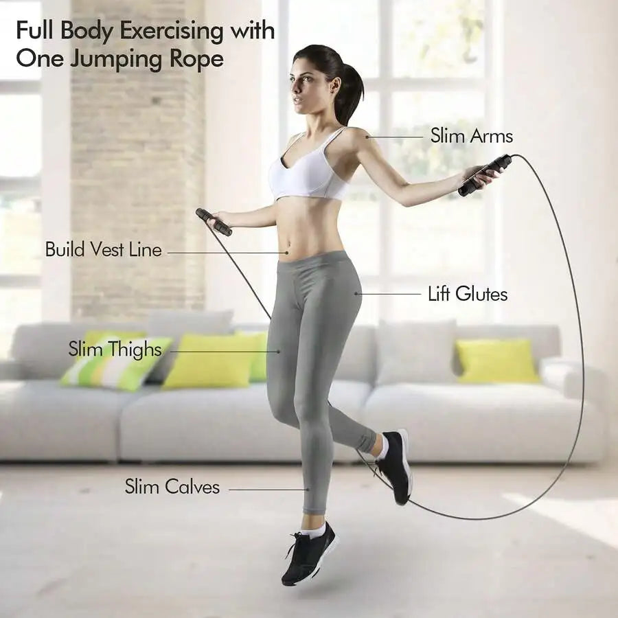 Steel Wire Jump Rope — Tangle-Free