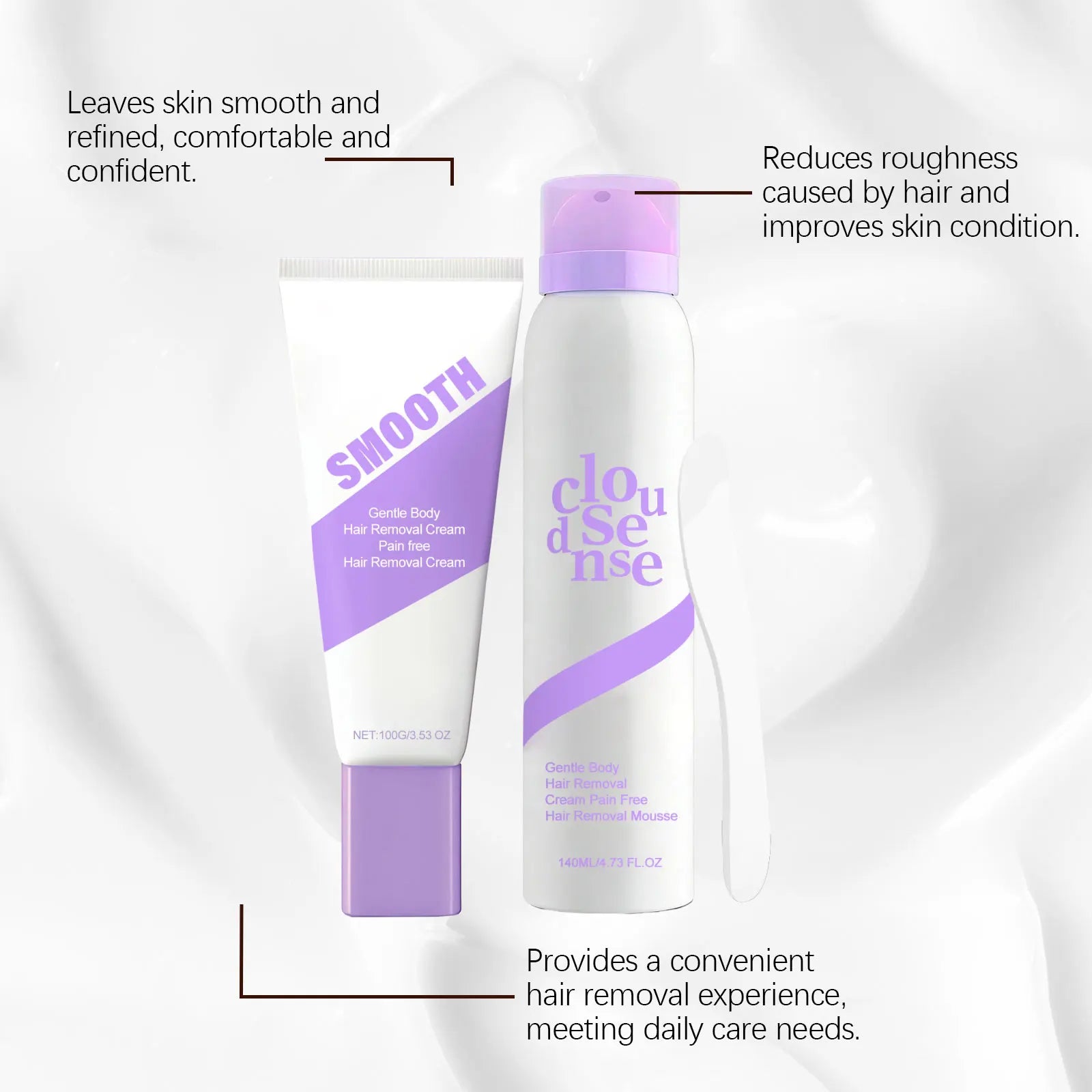 Gentle Hair Removal Set — Smooth & Moisturized Skin