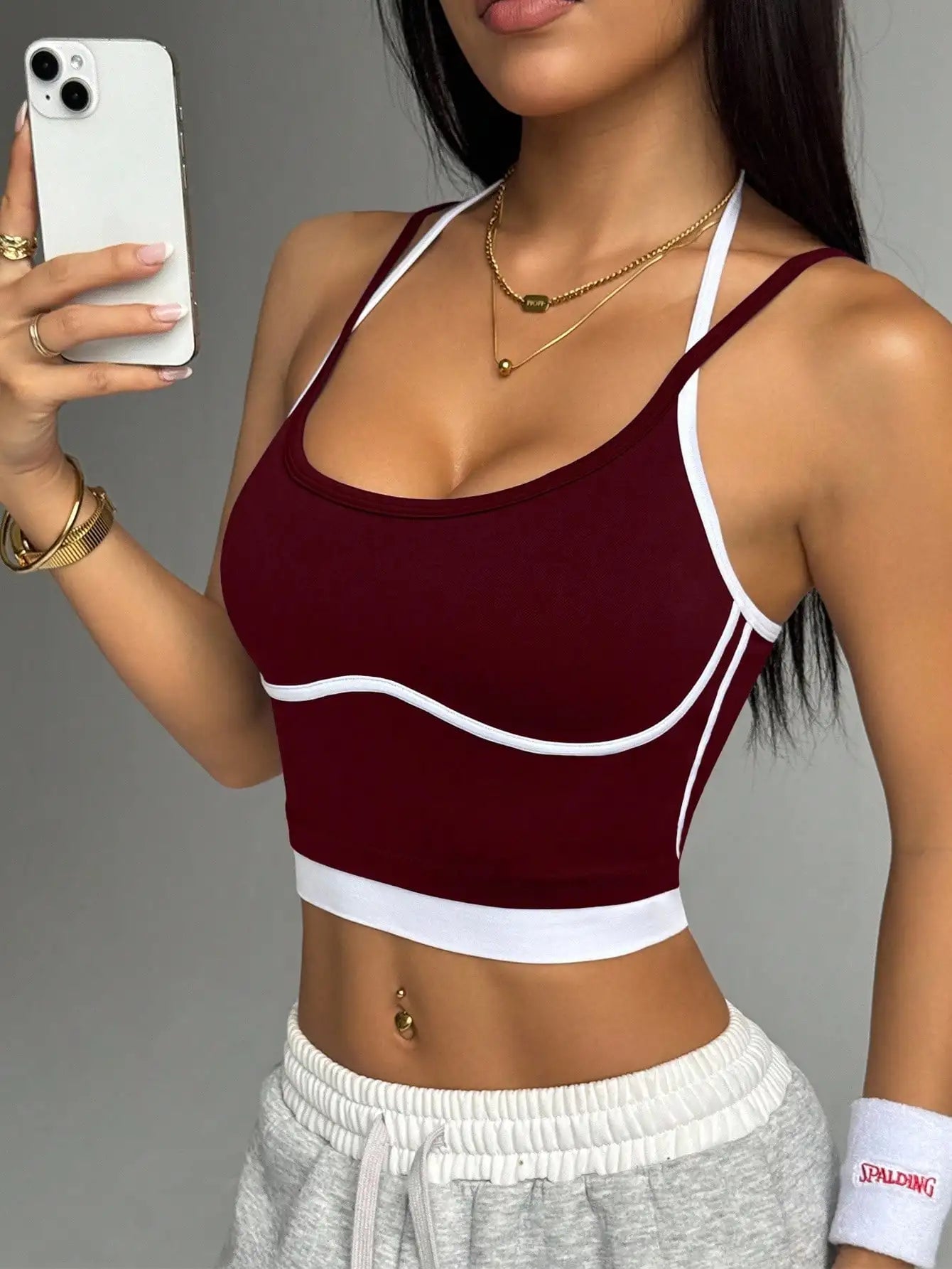 Women's Color Block Sports Bra