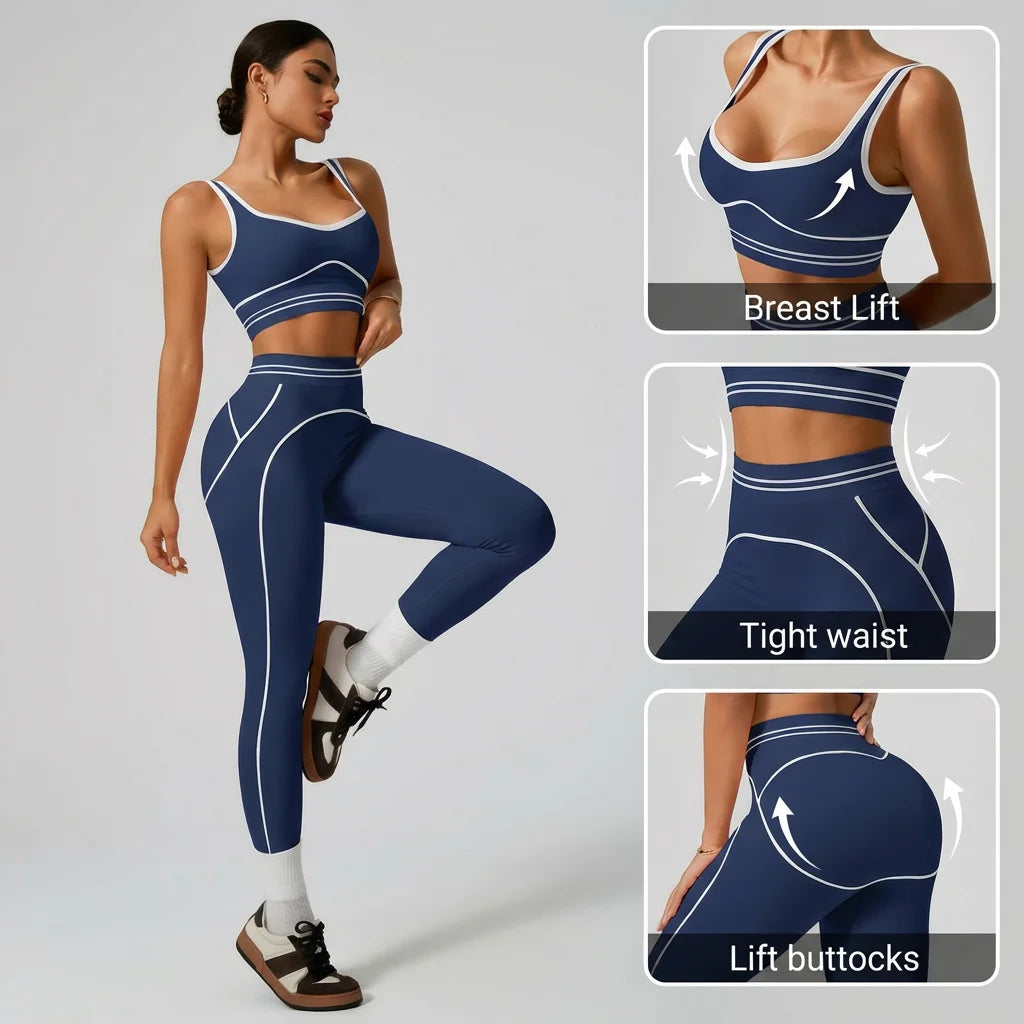 Women's Seamless Yoga Set — Sports Bra & High Waist Leggings