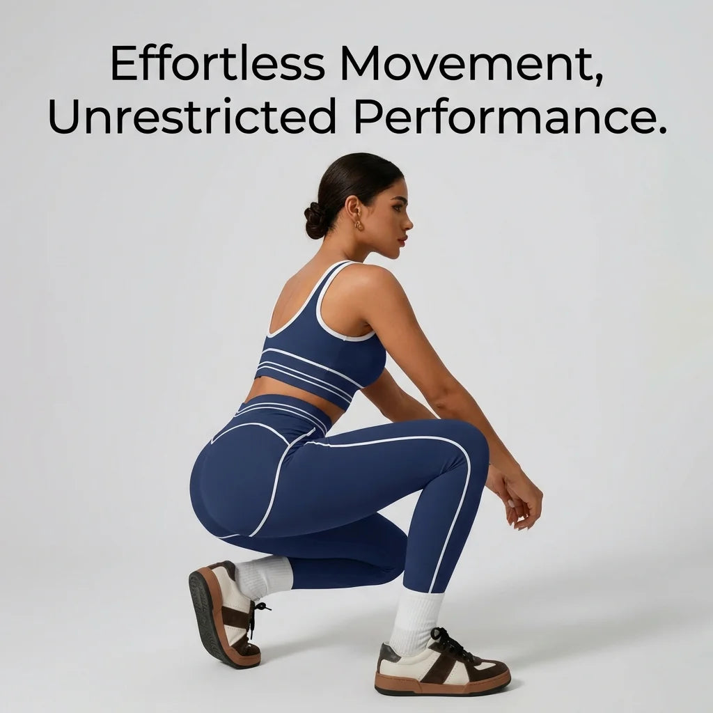 Women's Seamless Yoga Set — Sports Bra & High Waist Leggings