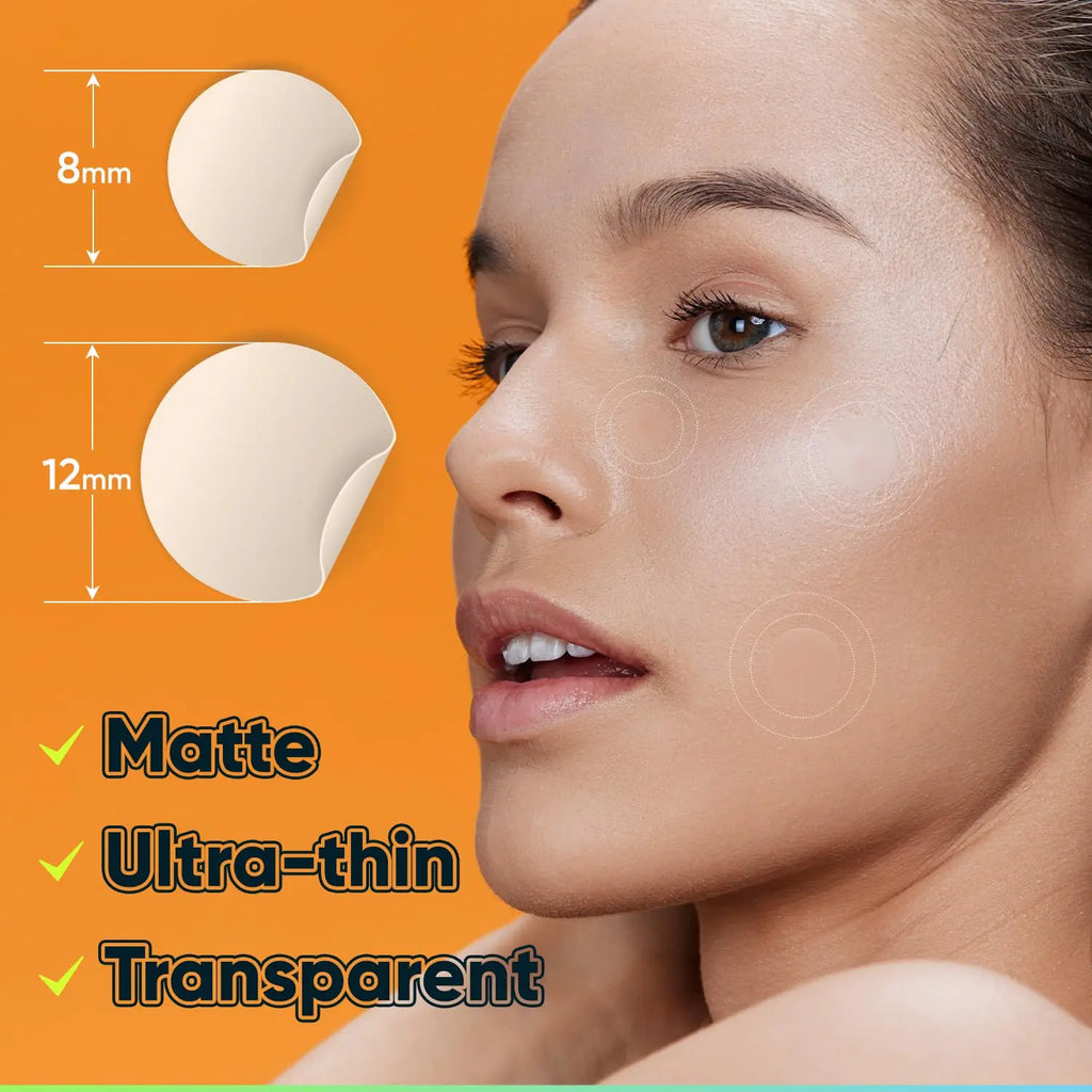 Hydrocolloid Acne Patches with Tea Tree Oil — 216 Pcs