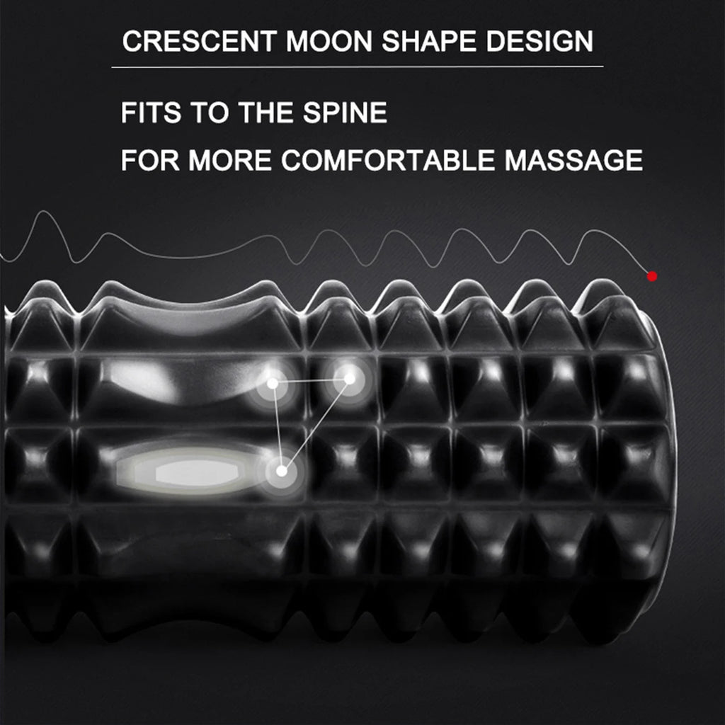 Crescent Foam Yoga Roller — 45cm