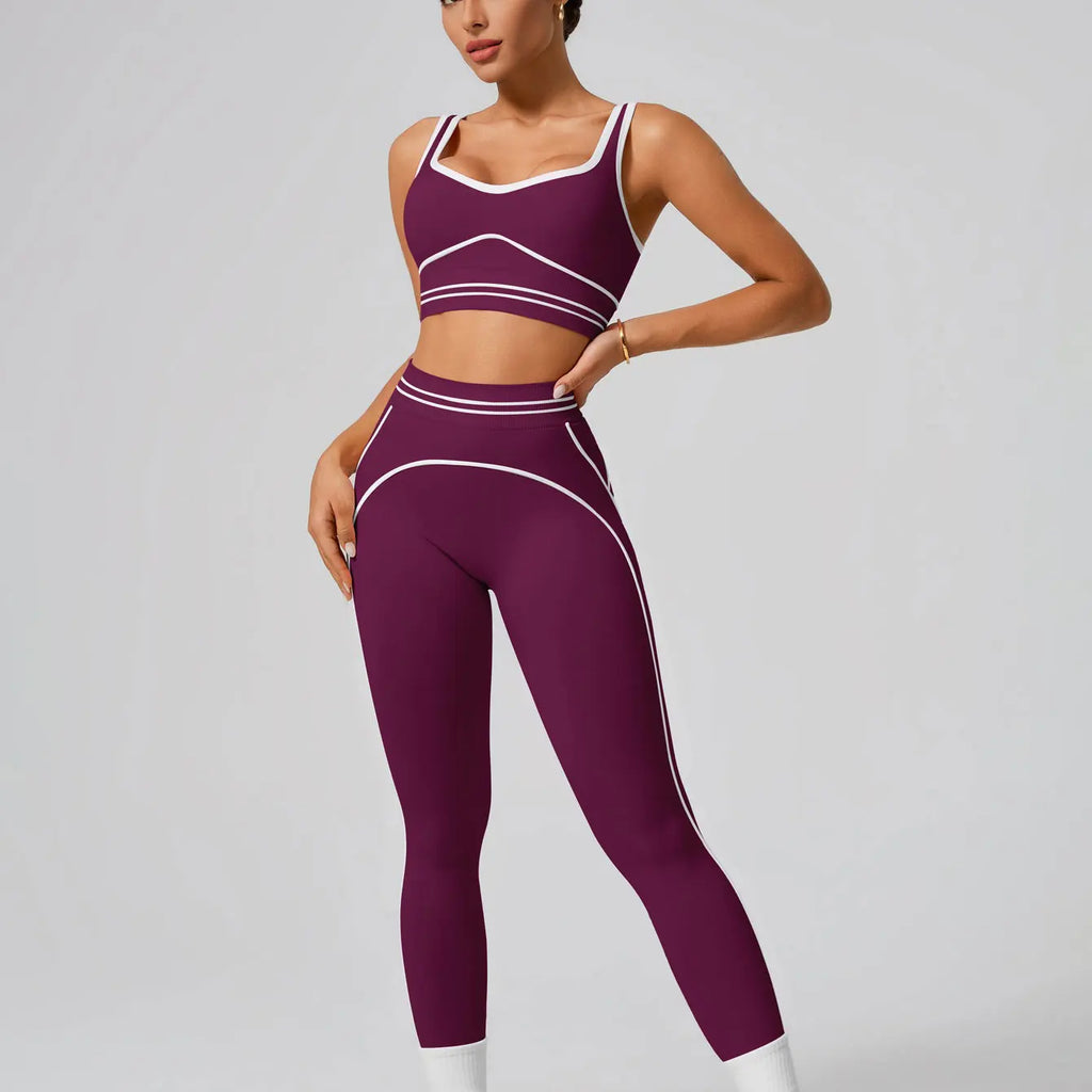 Women's Seamless Yoga Set — Sports Bra & High Waist Leggings