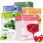 Korean Hydrating Fruit Face Masks — 30 Pcs