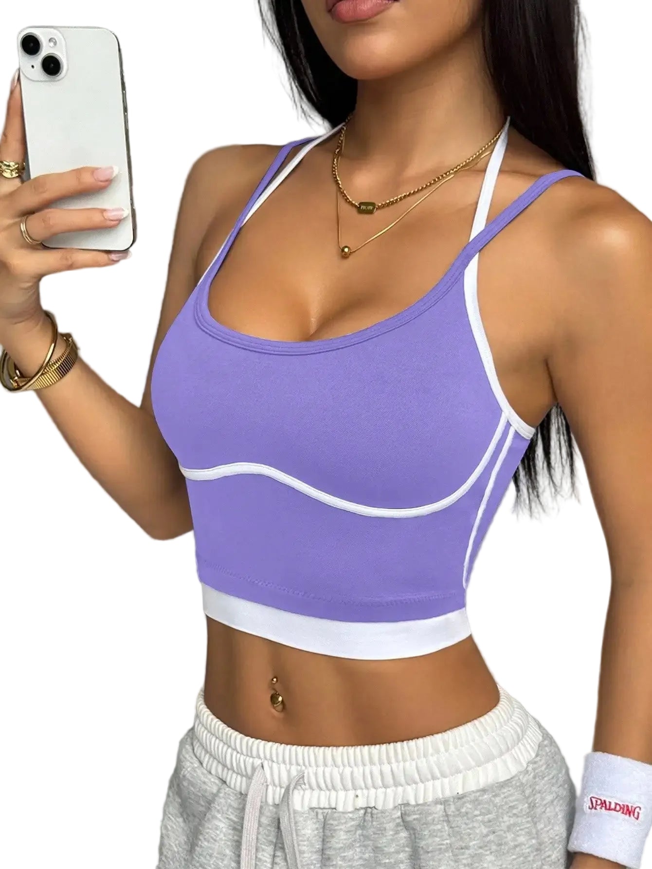 Women's Color Block Sports Bra