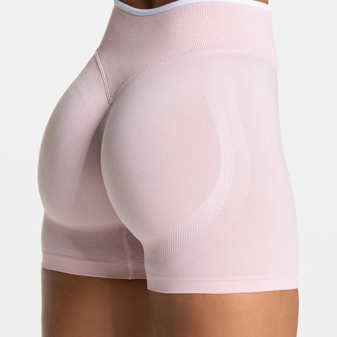 Women's Seamless Color Block Gym Shorts
