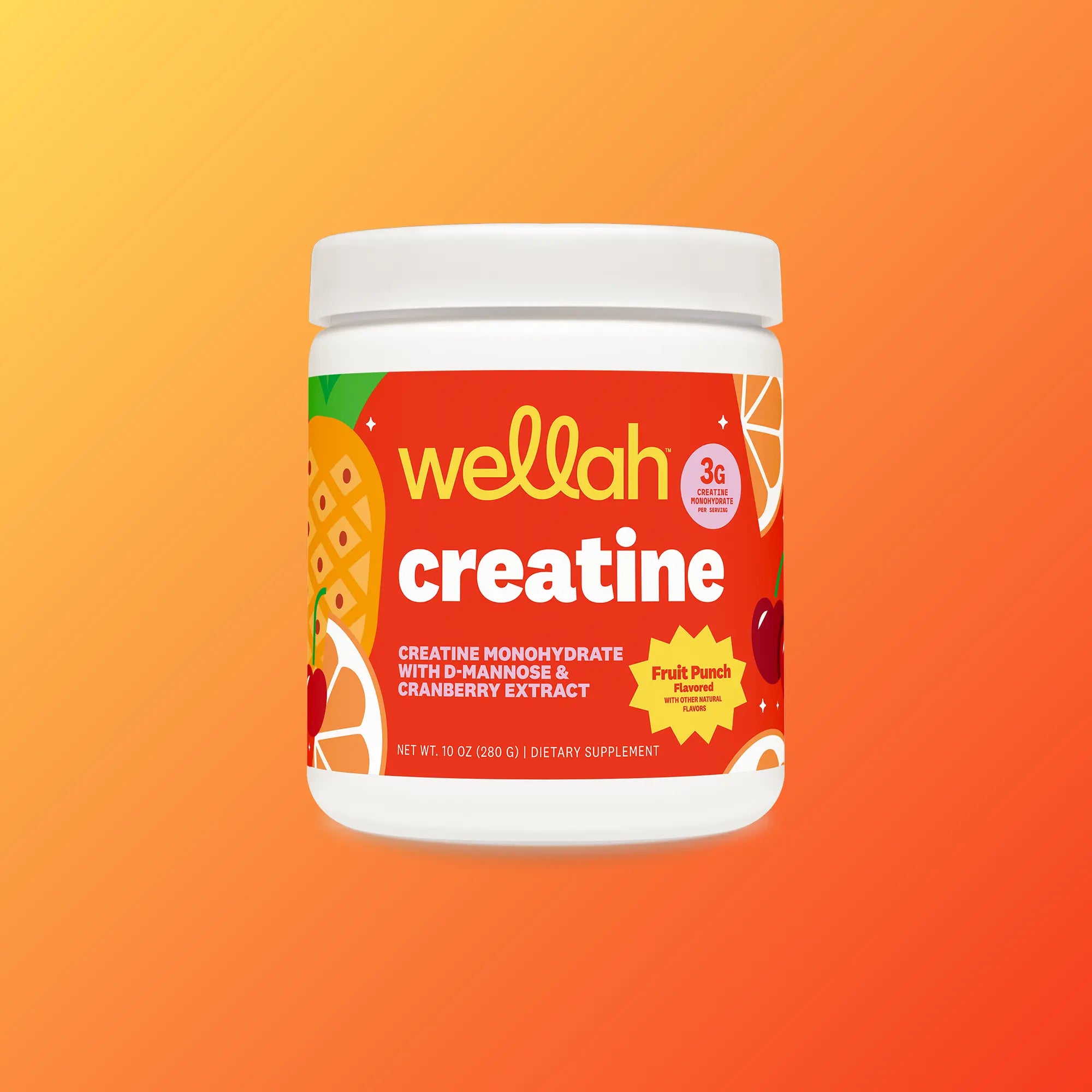 Wellah Nutrition Creatine Monohydrate - 50 Servings, 3G Creatine, Supports Energy, Muscle Recovery & Strength, Cognitive Health Dietary Supplement Powder Fitness