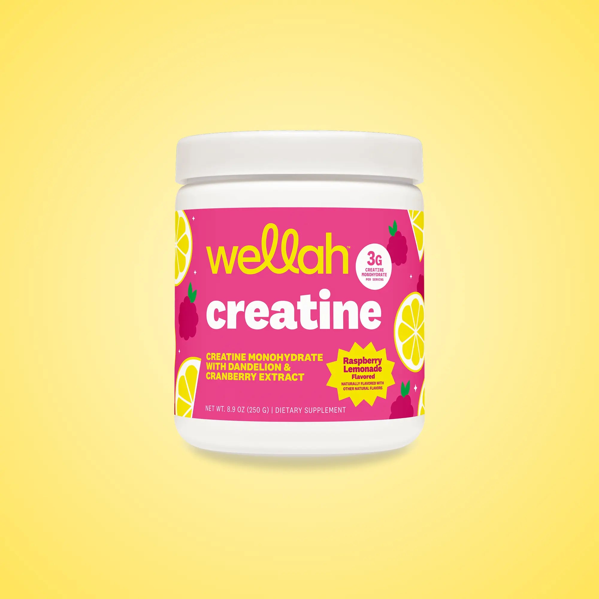 Wellah Nutrition Creatine Monohydrate - 50 Servings, 3G Creatine, Supports Energy, Muscle Recovery & Strength, Cognitive Health Dietary Supplement Powder Fitness